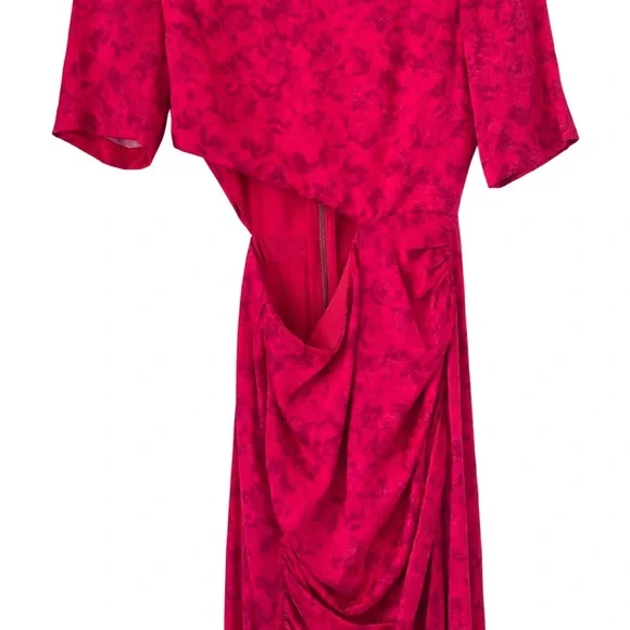 ALICE + OLIVIA Stella Cutout Midi Dress in Pink Size 2 - Picture 10 of 15